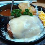 チーズ焼きハンバーグ＆ライス(ハンバーグレストランBOSTON昭和町本店)