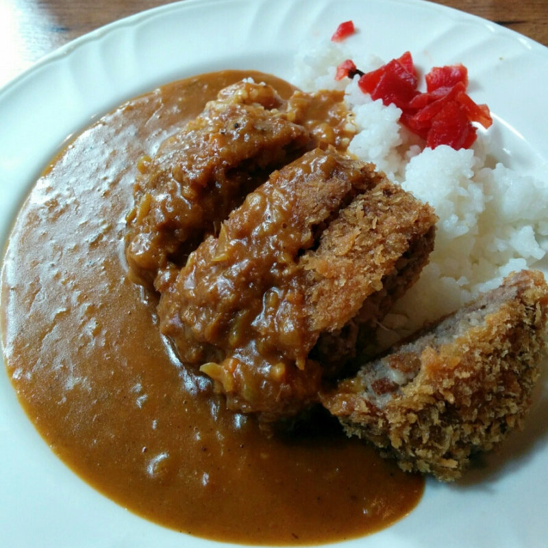 メンチカツカレーライス(cafe le soleil)