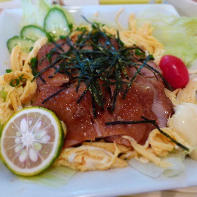 サラダ風テリヤキ丼セット(Cafe Tomo)