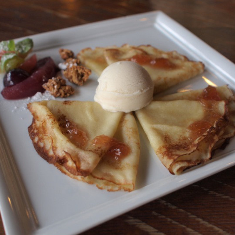 クレープのセット(cafe たねの隣り)