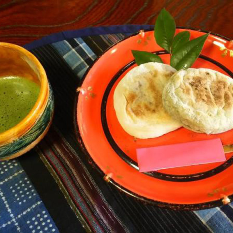 やき餅お抹茶セット(Cafe 客殿 （カフェ キャクデン）)