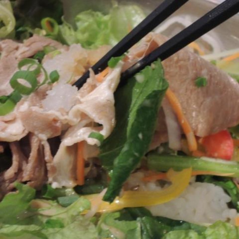 豚しゃぶとほうれん草のポン酢サラダごはん(Cafe&Dining SHELF)