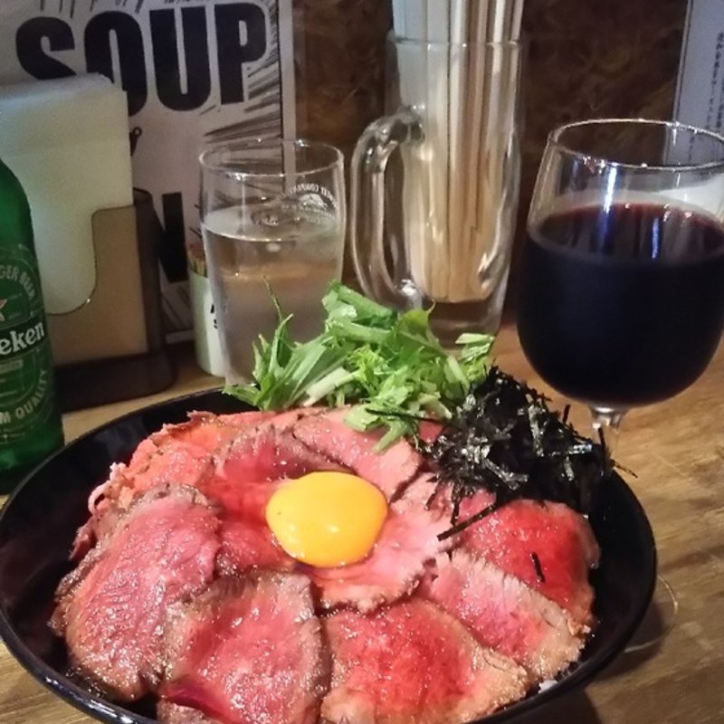 絶品ローストビーフ丼(ダブル)(GOOD ENOUGH THE DINER)