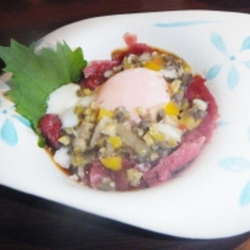 熊本直送　馬肉のタルタル仕立て(HAGOROMO 新宿野村ビル店)