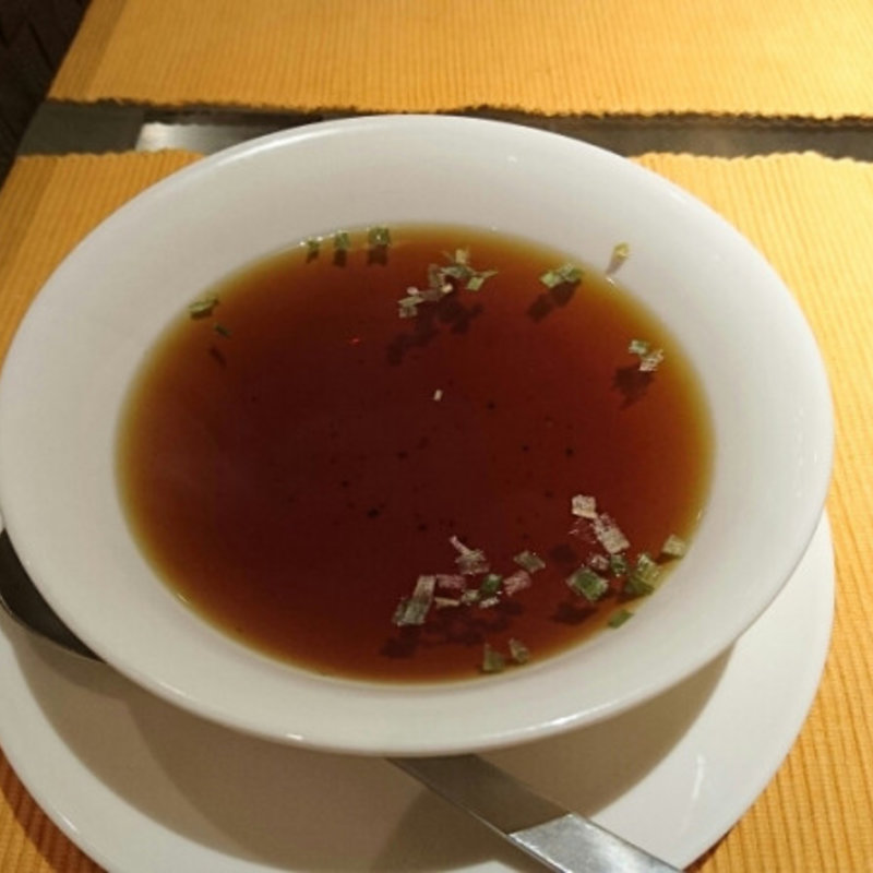 岩見沢産 めぐみゴールドの冷製ポタージュ(Hasso Dolceteria Hokkaido)