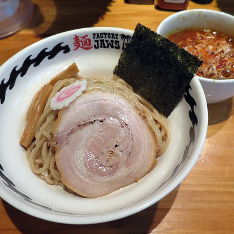 豚キムレッドつけ麺 200g(自家製麺 麺FACTORY JAWS)