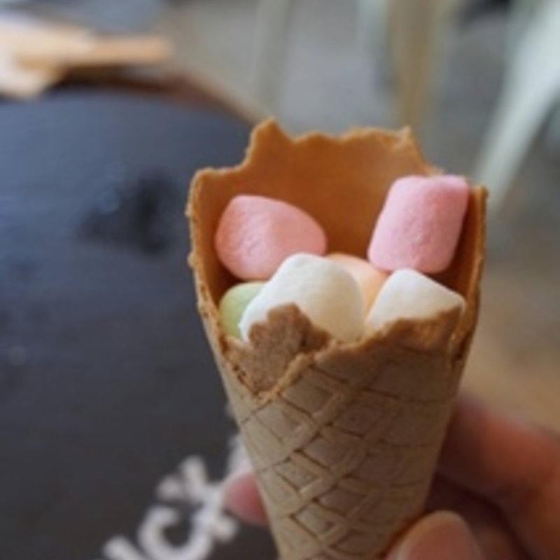 コーンとマシュマロ(JSパンケーキ)