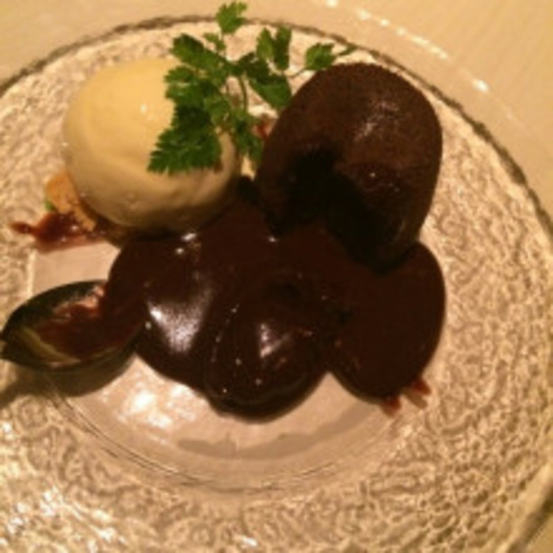 フォンダンショコラ　バニラアイス添え(KICHIRI柏店)