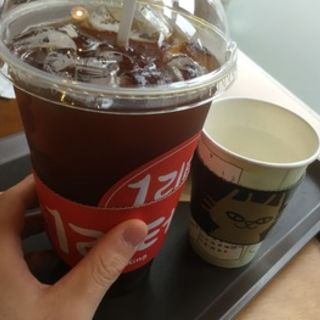 1리터(リットル)のアイスコーヒー(Latte King(라떼킹/ラテキング))