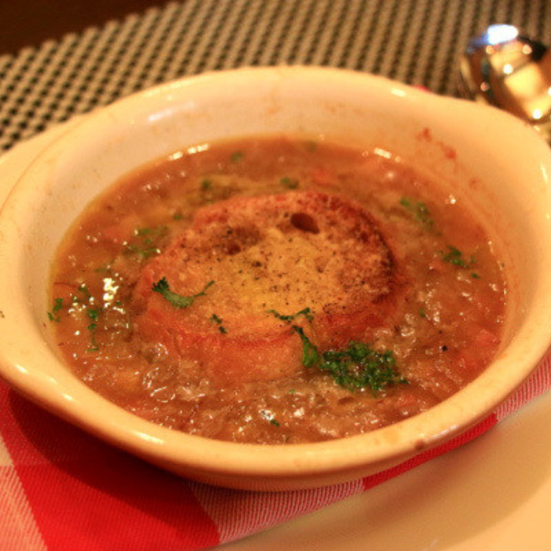 【ポタージュ】新玉葱と新じゃがいものグラタンスープ(Le Bistro Alpine)