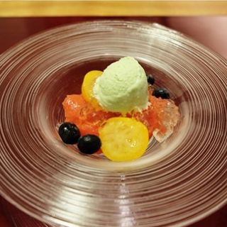 トマトのコンポート バジルアイスクリーム添え(Le japon （ル ジャポン）)