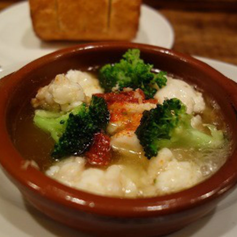 長崎産うちわ海老のアヒージョ(Locanda Trattoria )