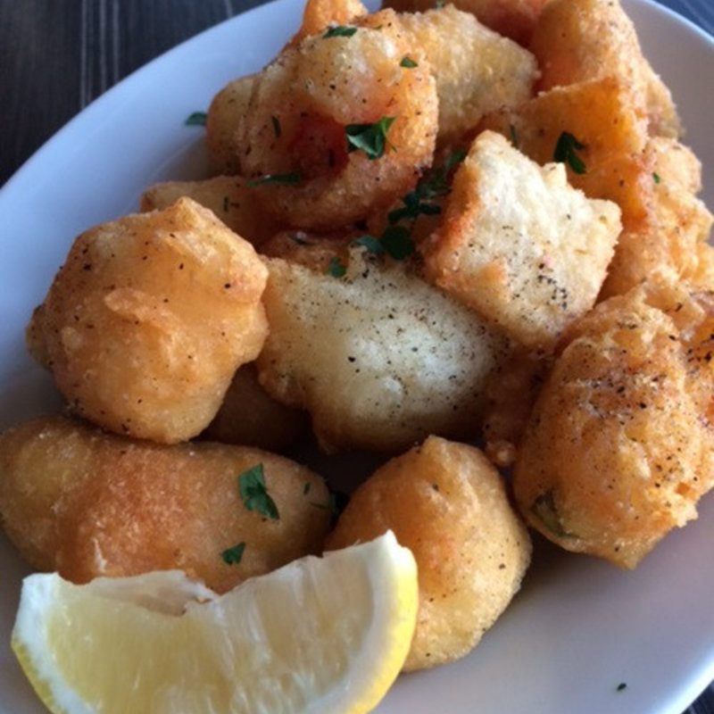 エビとズッキーニのサクサク揚げ(Trattoria Pizzeria LOGiC MARINA GRANDE)