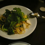 久松農園の野菜とボッタルガのスパゲティ