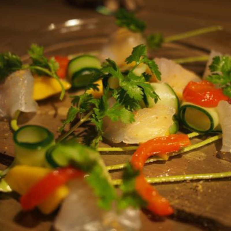 鳴門の鯛を使ったカルパッチョ～サラダ仕立て(lumielune(ルミエルネ))