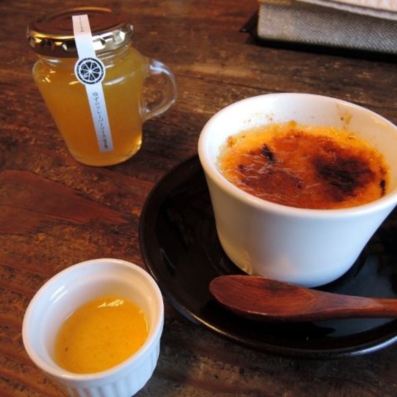 クリームブリュレゆずフレーバーソース添え(lunch itta （【旧店名】 食事処 山ごや）)