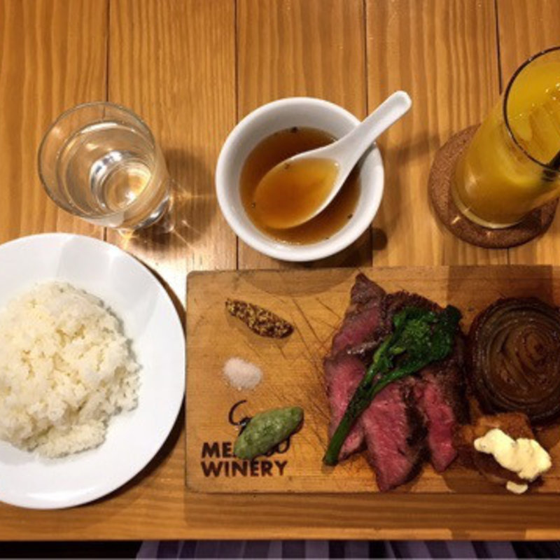 完熟！！牛ロース肉のステーキ 200g(ミートワイナリー 秋葉原店 熟成肉)