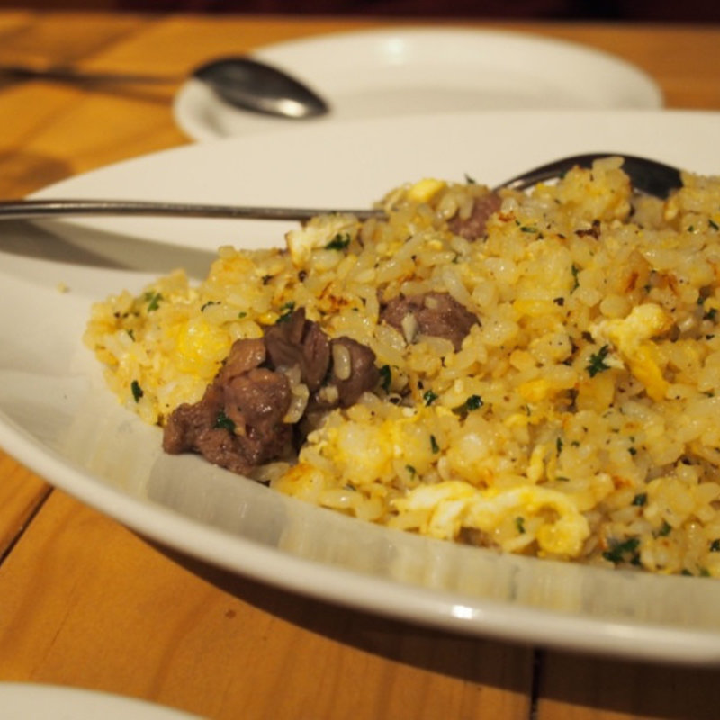 熟成肉のガーリックライス(ミートワイナリー 秋葉原店 熟成肉)