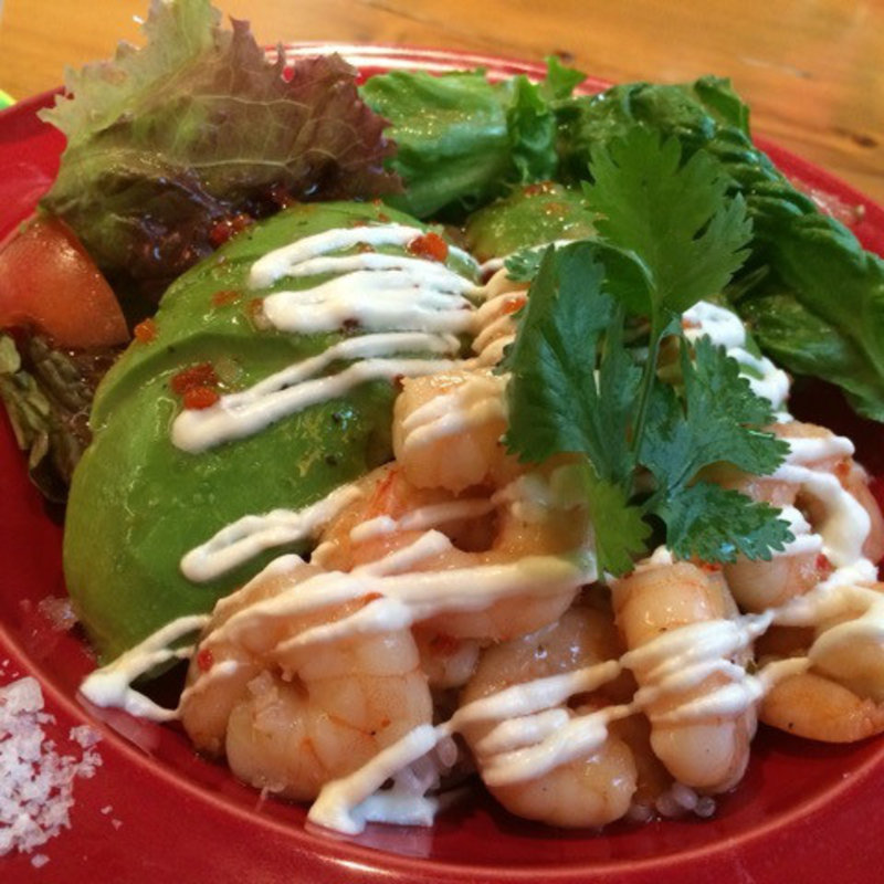 ｱﾎﾞｶﾄﾞとｴﾋﾞのﾏﾘﾈ丼(AVOCADO 京都店 （アボカド）)