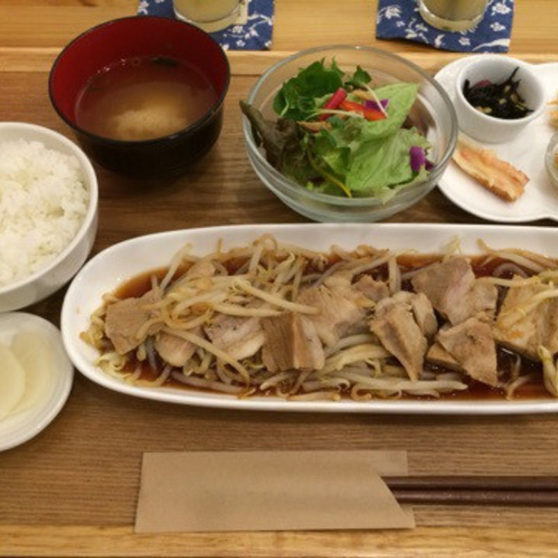 厚切り豚肉ともやしのポン酢和え(neue)