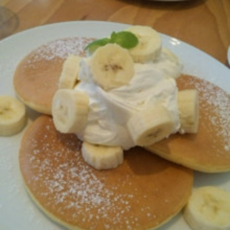 デザートセットA　完熟バナナとバニラ香る甘さ控えめホイップクリーム(Pancake Ristorante (パンケーキリストランテ))