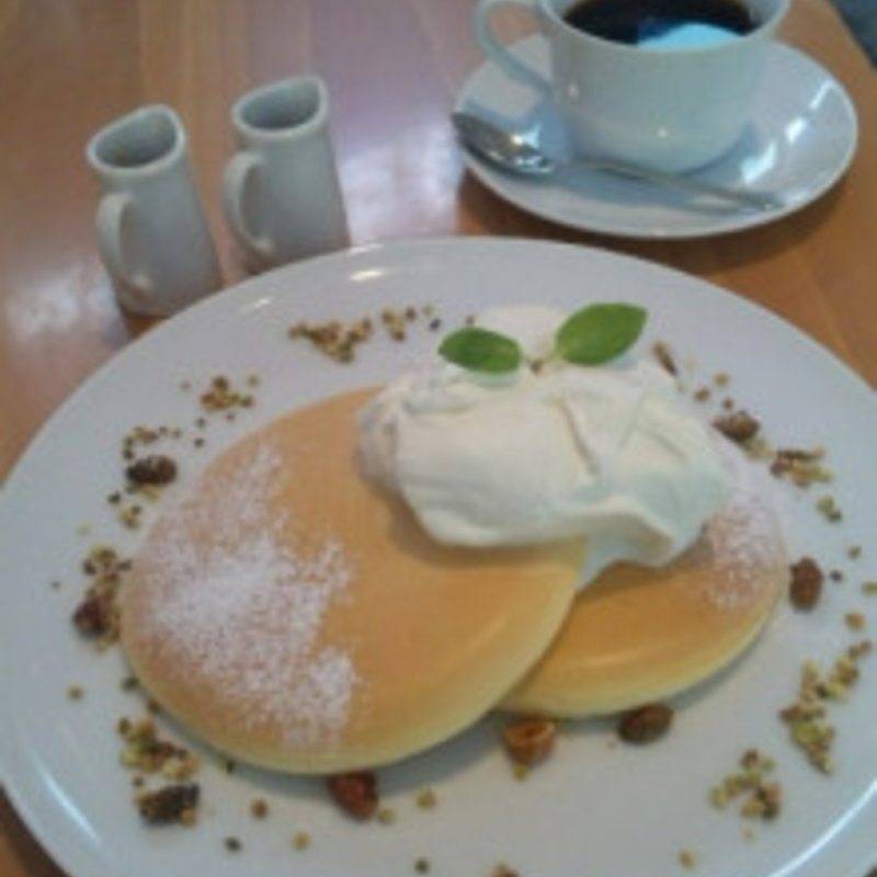 デザートセットC　ビター＆スイート2種の生キャラメルソースミルクアイス添え(Pancake Ristorante (パンケーキリストランテ))