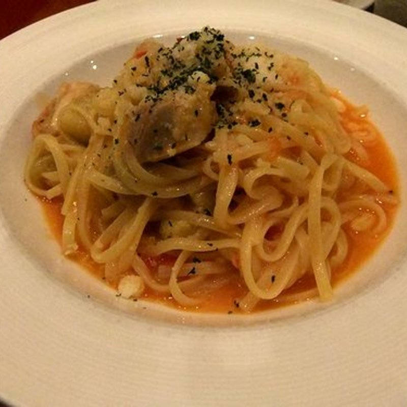 若鶏と焼きナスのフレッシュトマトソース(PASTA&CAFE 　FIORI　フィオリ)