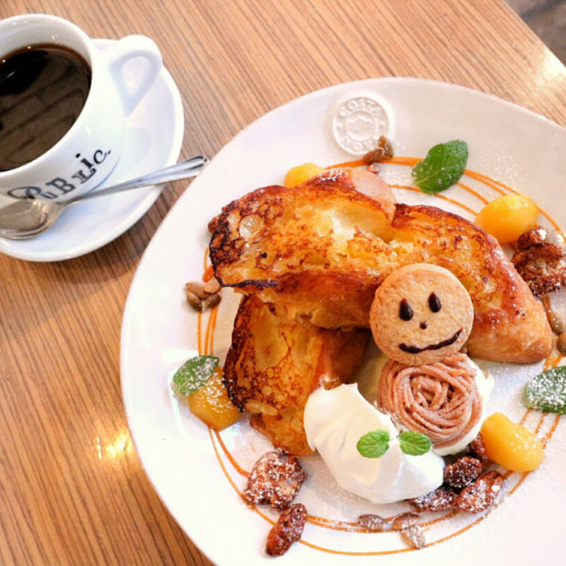 季節のフレンチトースト モンブラン(PUBLIC．COFFEE&BAR)