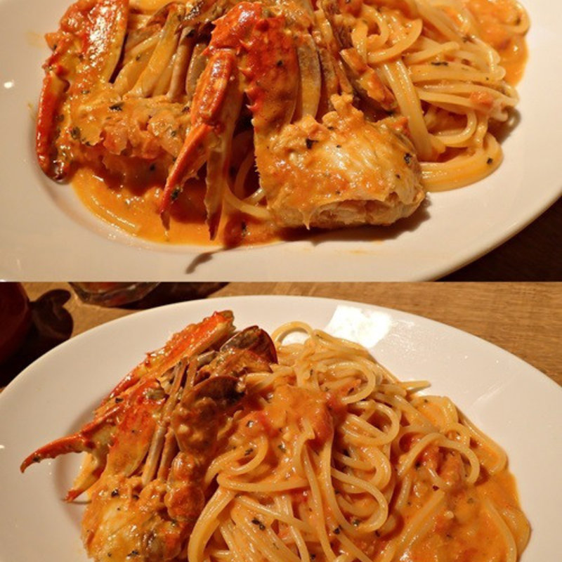 絶品ワタリガニのトマトクリームパスタ(QUEEN OF CHICKENS 恵比寿店 （クイーン　オブ　チキンズ）)