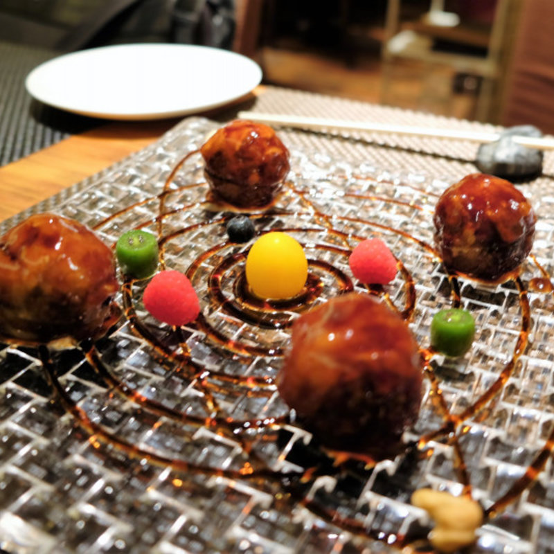 肉団子の甘酢あんかけ(北新地 RAKUSUI)