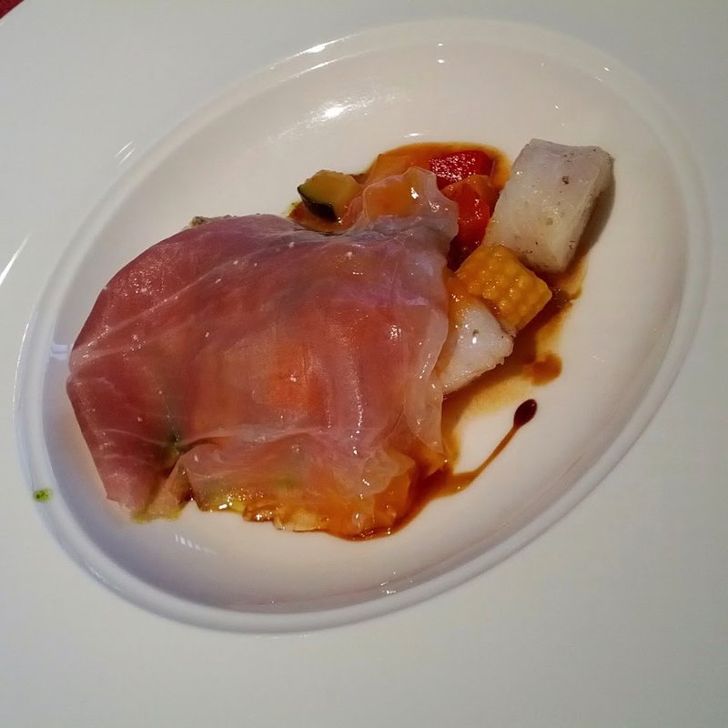 白身魚のグリル生ハム乗せ(Ristorante 美郷 （リストランテミサト）)