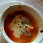キタアカリとトマトソースのミニモッツァレラチーズ焼き(リヴィスタ )