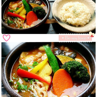 チキンと野菜(Rojiura　Curry　SAMURAI. 平岸店 （ロジウラカリーサムライ）)