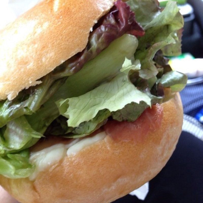 ベーグルサンドの生ハム(Saas-Fee （サースフェー）)