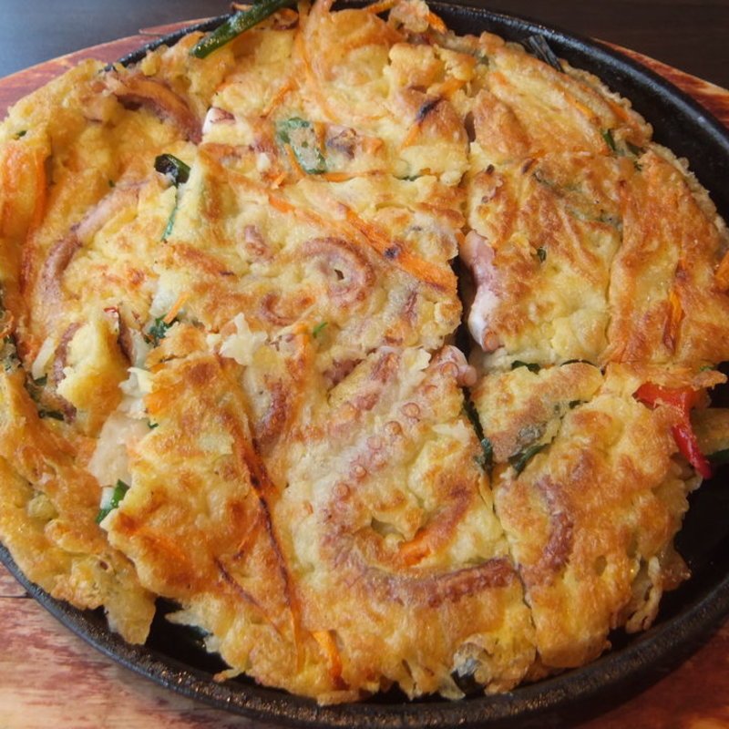 イイダコ丸ごと1匹チヂミ(テジョンデ)