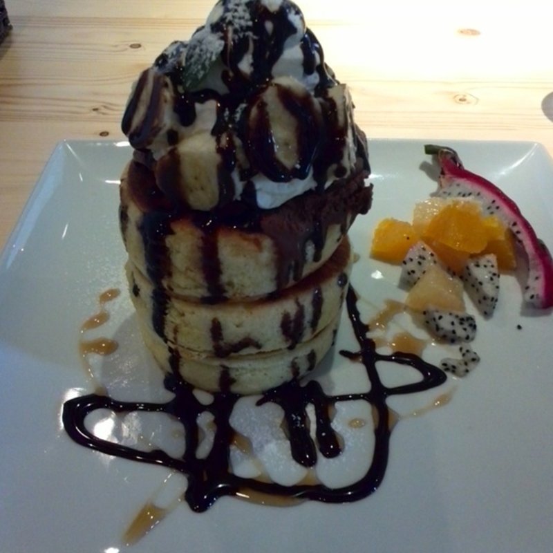 チョコとバナナのパンケーキ(Styria )