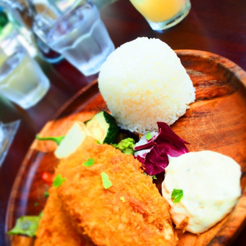 エビカツと彩り野菜のSuperフライ　タルタルソース添え(SUPER Me )