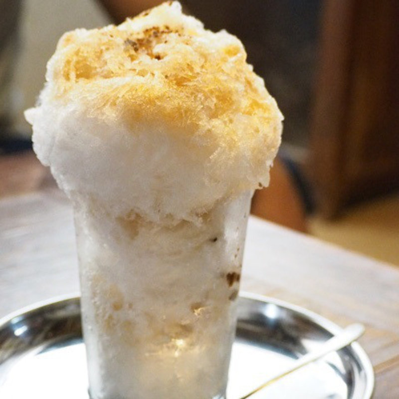 黒糖ゆず味のかき氷(terzo tempo)