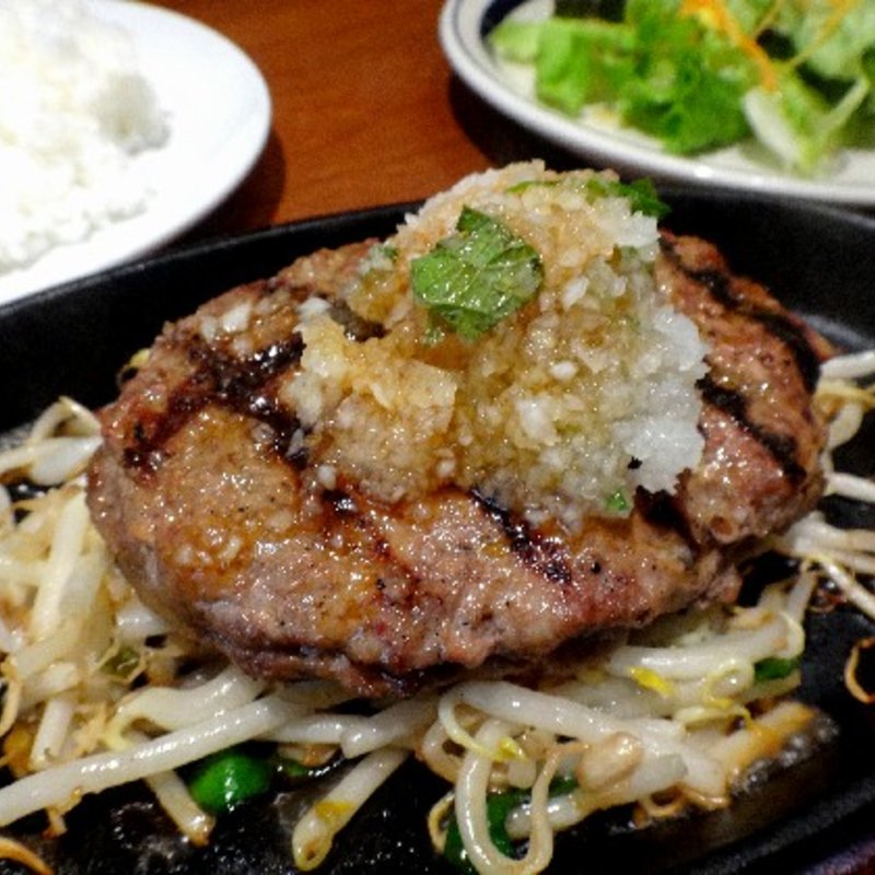 グリルハンバーグおろしポン酢ランチ(THE CAMP CAFE & GRILL)