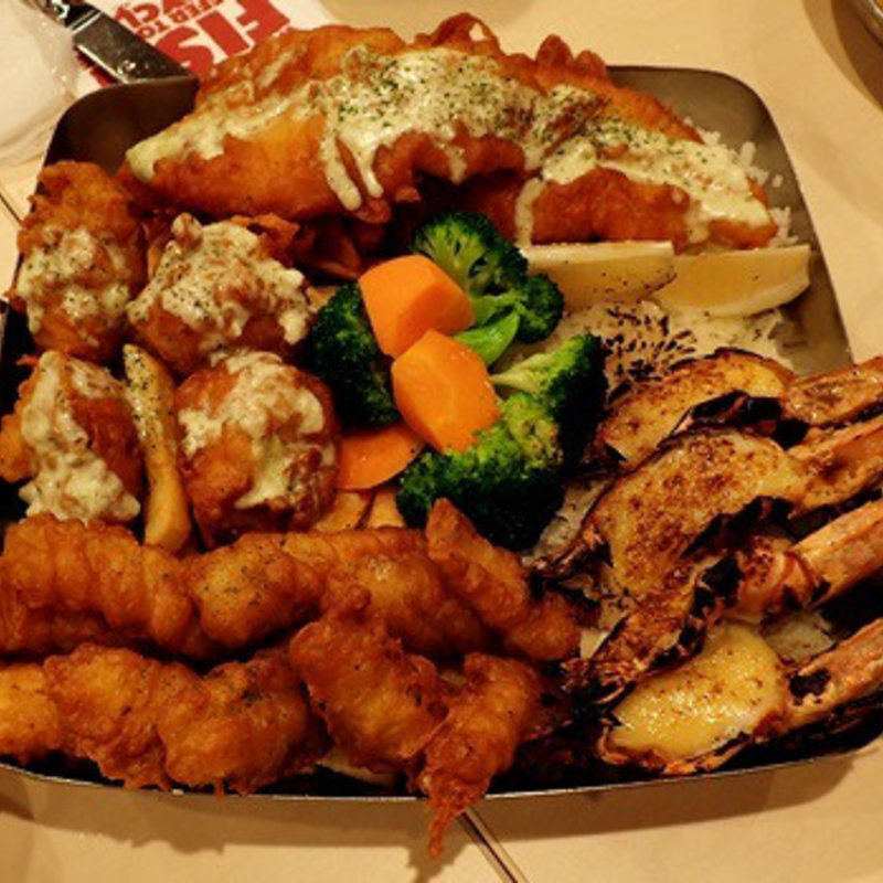 Manhattan Flaming Seafood Platter (シーフードプラッター)(The Manhattan FISH MARKET)