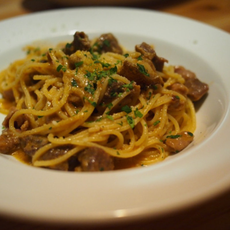 放牧どろ豚内蔵煮込み『ソフリット』のスパゲッティ(Trattoria Cicci Fantastico )