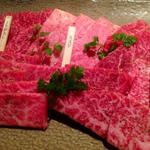 A5ランクのお肉のコース(焼肉屋YAZAWA 下北沢店)