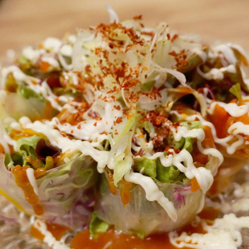 韓国キムチと豚しゃぶの生春巻き(博多牛臓 福岡博多筑紫口店)