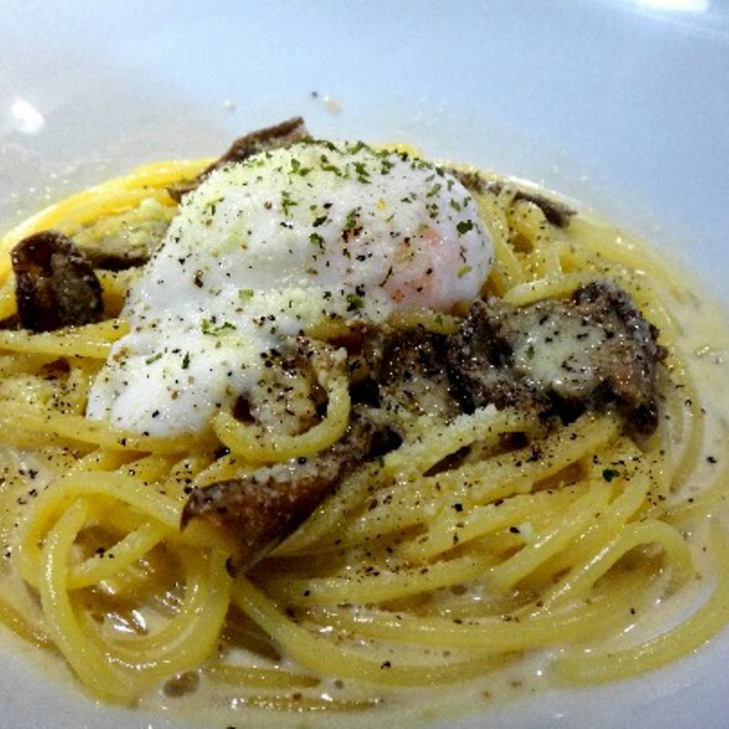 きのこのクリームパスタ(創作和食あおき)