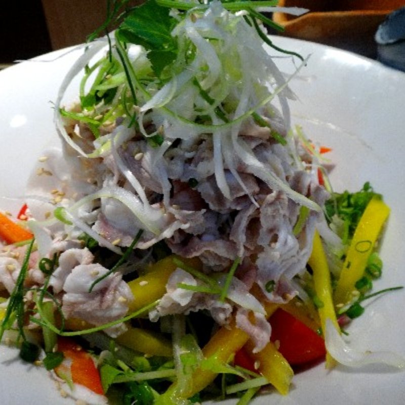 三元豚しゃぶしゃぶサラダ仕立て(創作和食あおき)