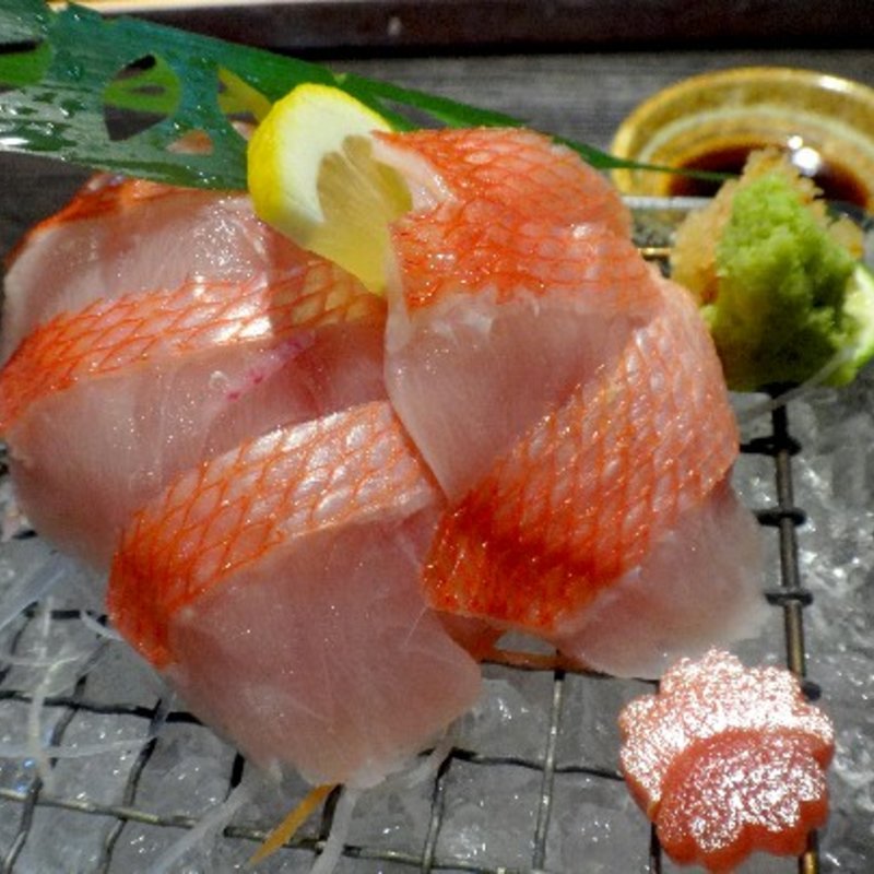 天然金目の刺身(創作和食あおき)