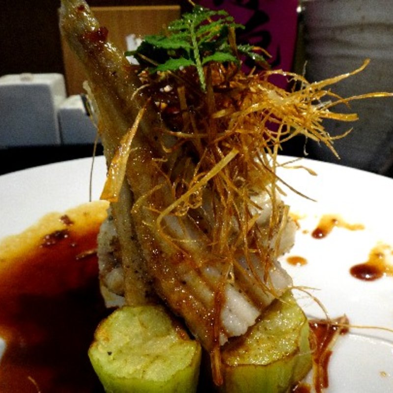 江戸前穴子の蒲焼風ソテー(創作和食あおき)