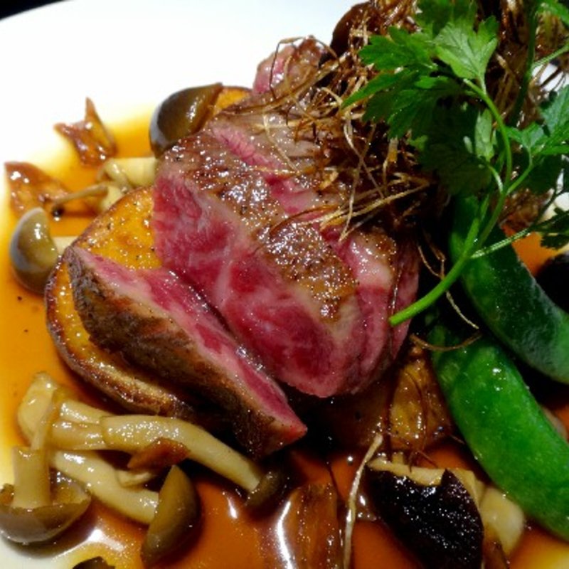 特選黒毛和牛 ステーキ(創作和食あおき)