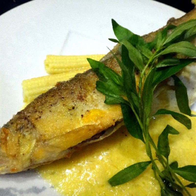 鮎のソテー　～ブールブランソース～(創作和食あおき)