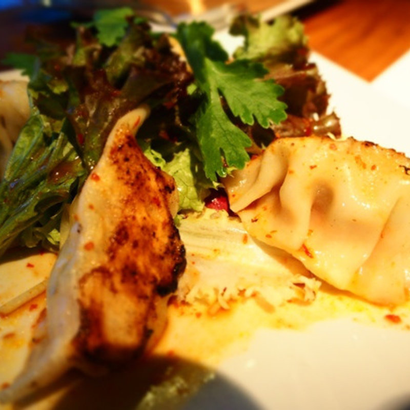 イベリコ豚の焼き餃子(アクアリウムダイニング銀座ライム （LIME）)